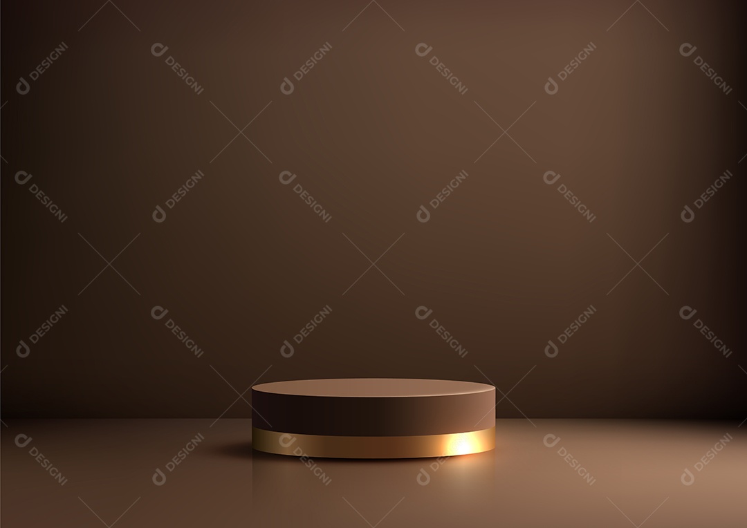 Modelo de Cenário de Pódio Ilustração Vetor EPS Editável