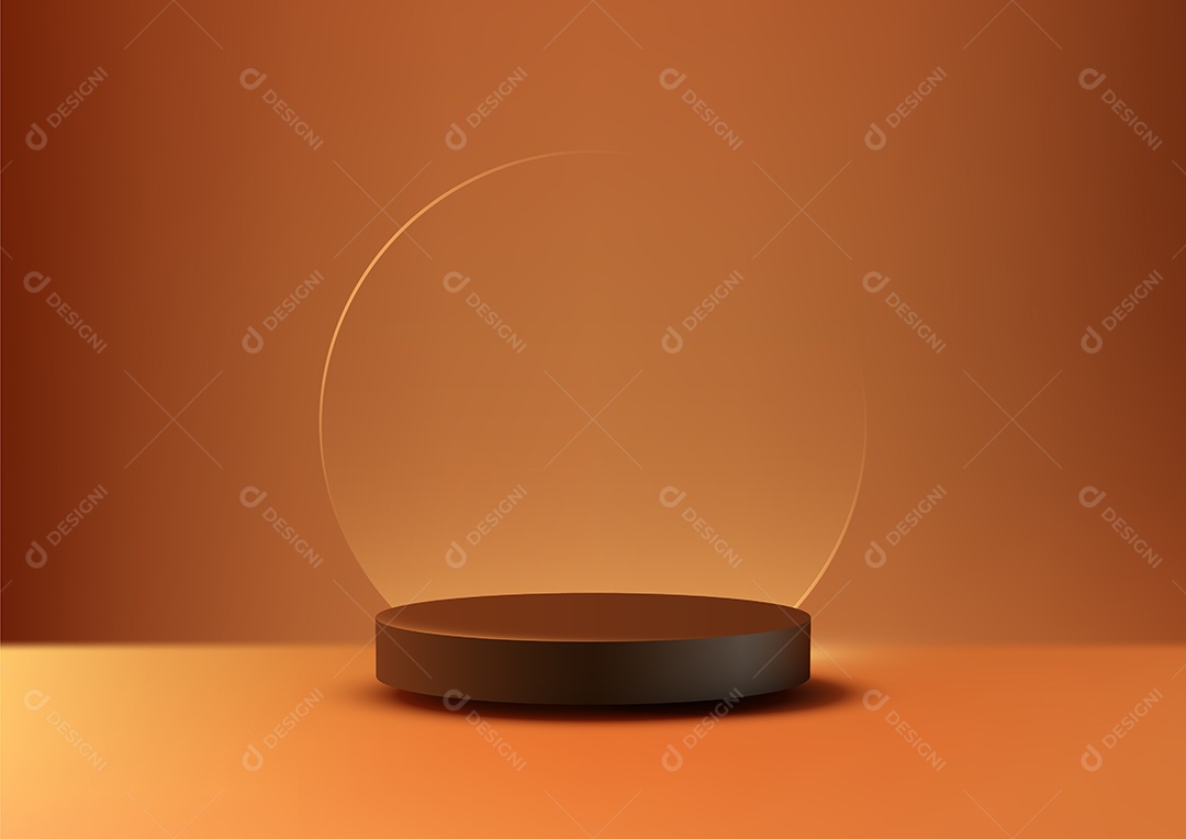 Modelo de Cenário de Pódio Ilustração Vetor EPS Editável