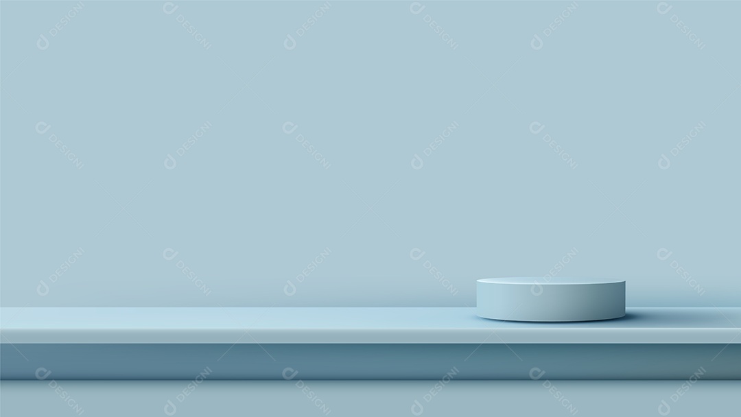 Modelo de Cenário de Pódio Ilustração Vetor EPS Editável