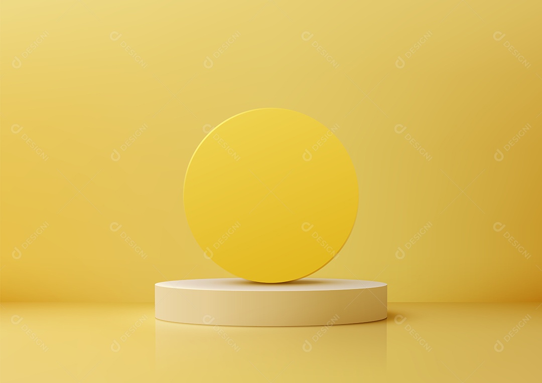 Modelo de Cenário de Pódio Ilustração Vetor EPS Editável