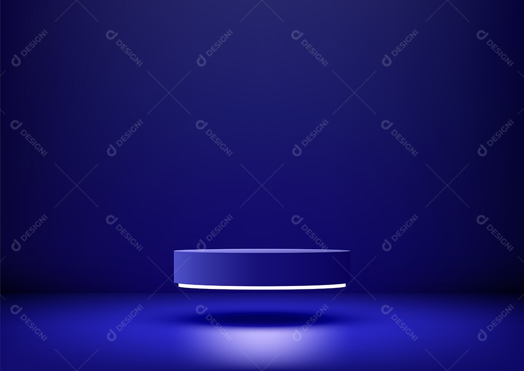 Modelo de Cenário de Pódio Ilustração Vetor EPS Editável