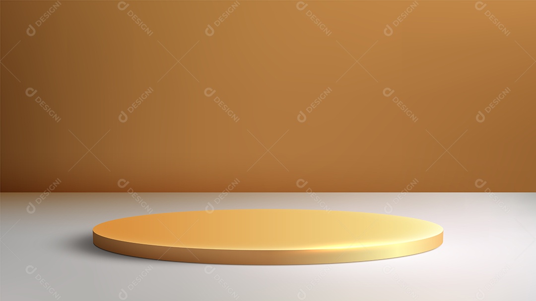 Modelo de Cenário de Pódio Ilustração Vetor EPS Editável