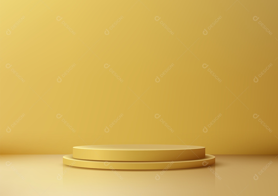 Modelo de Cenário de Pódio Ilustração Vetor EPS Editável