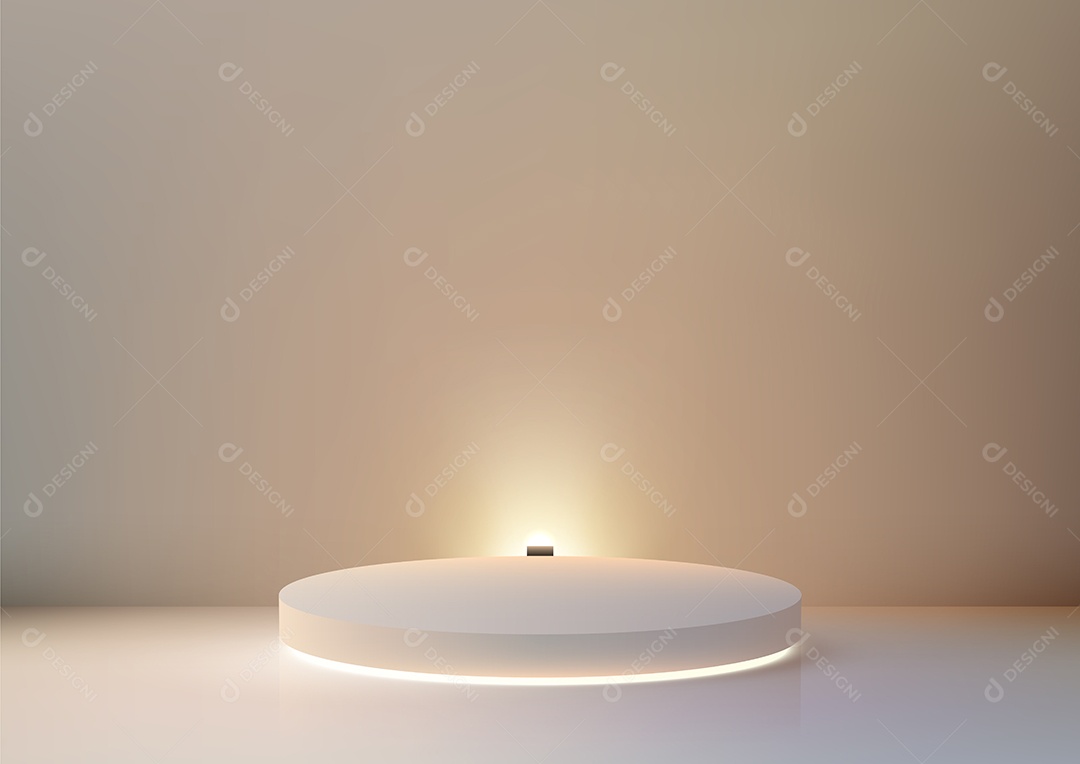 Modelo de Cenário de Pódio Ilustração Vetor EPS Editável