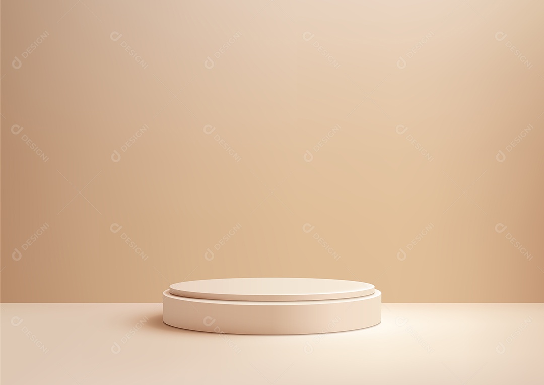 Modelo de Cenário de Pódio Ilustração Vetor EPS Editável