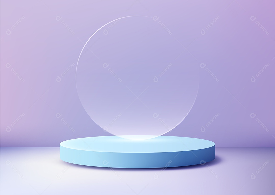 Modelo de Cenário de Pódio Ilustração Vetor EPS Editável