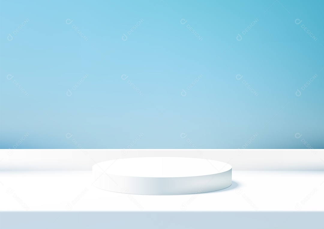 Modelo de Cenário de Pódio Ilustração Vetor EPS Editável