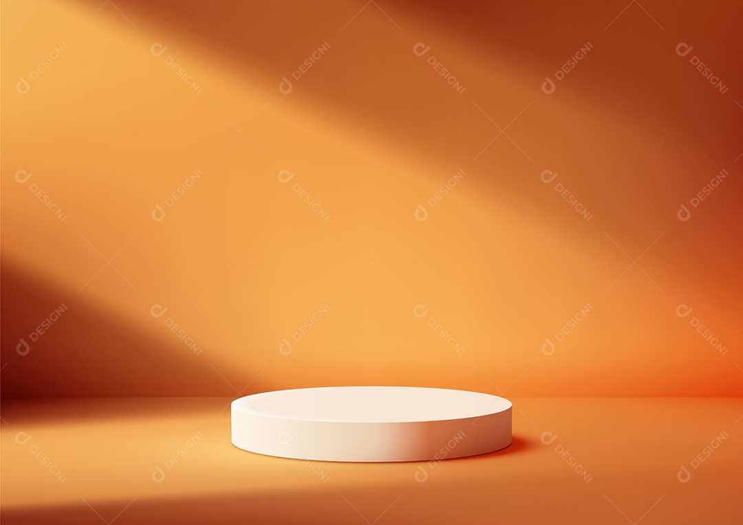 Modelo de Cenário de Pódio Ilustração Vetor EPS Editável