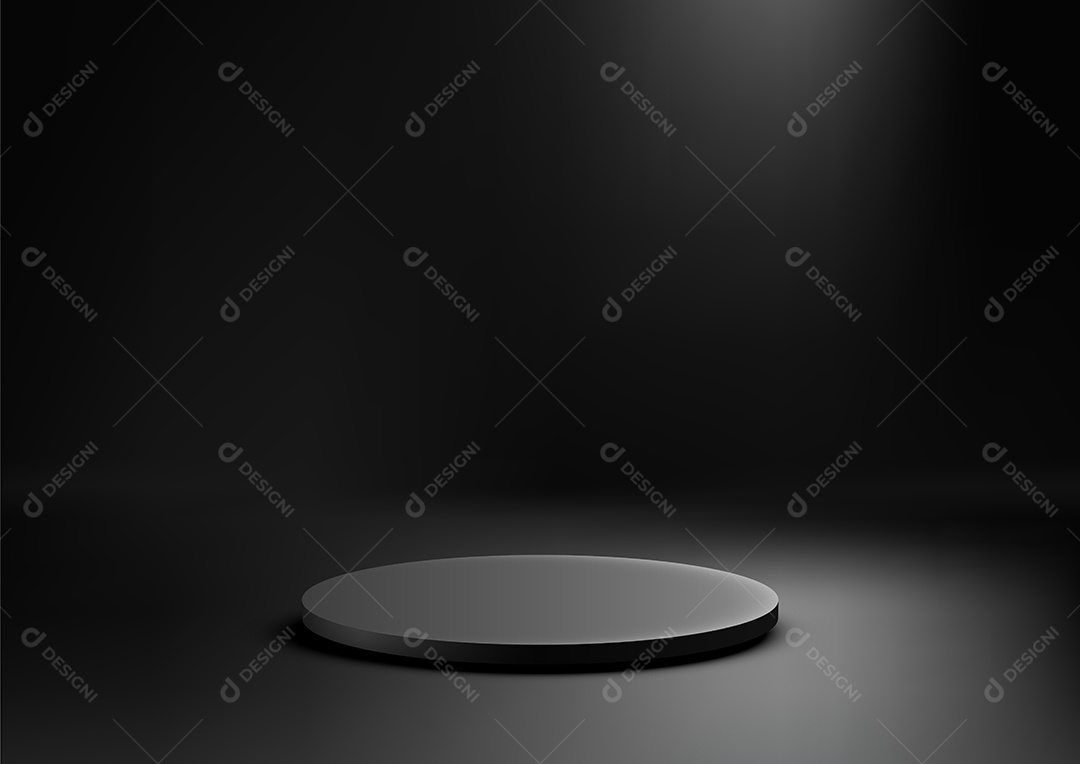 Modelo de Cenário de Pódio Ilustração Vetor EPS Editável