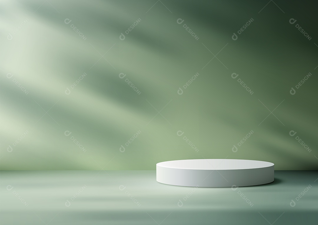 Modelo de Cenário de Pódio Ilustração Vetor EPS Editável