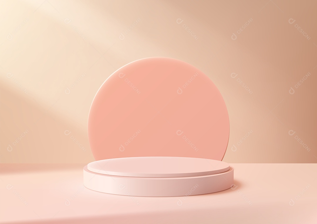 Modelo de Cenário de Pódio Ilustração Vetor EPS Editável