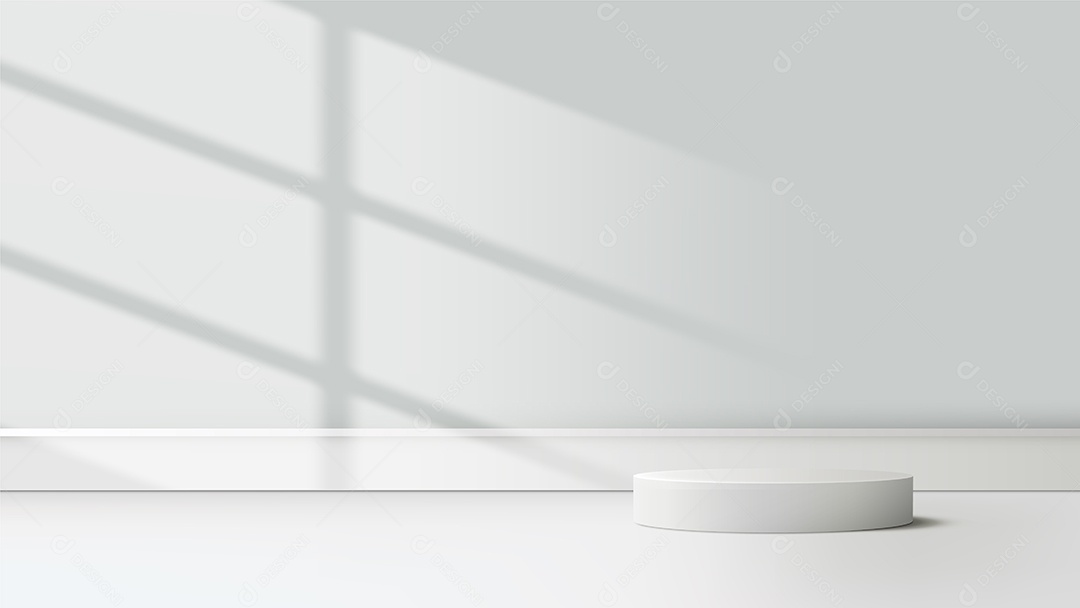 Modelo de Cenário de Pódio Ilustração Vetor EPS Editável