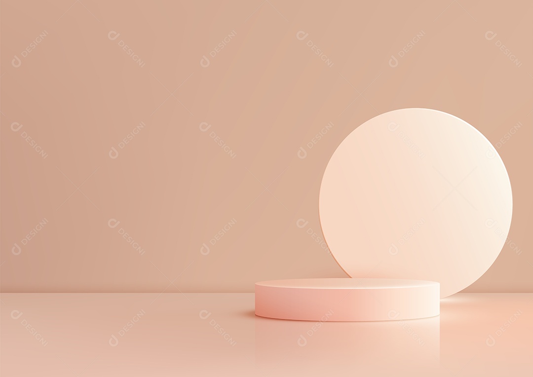 Modelo de Cenário de Pódio Ilustração Vetor EPS Editável