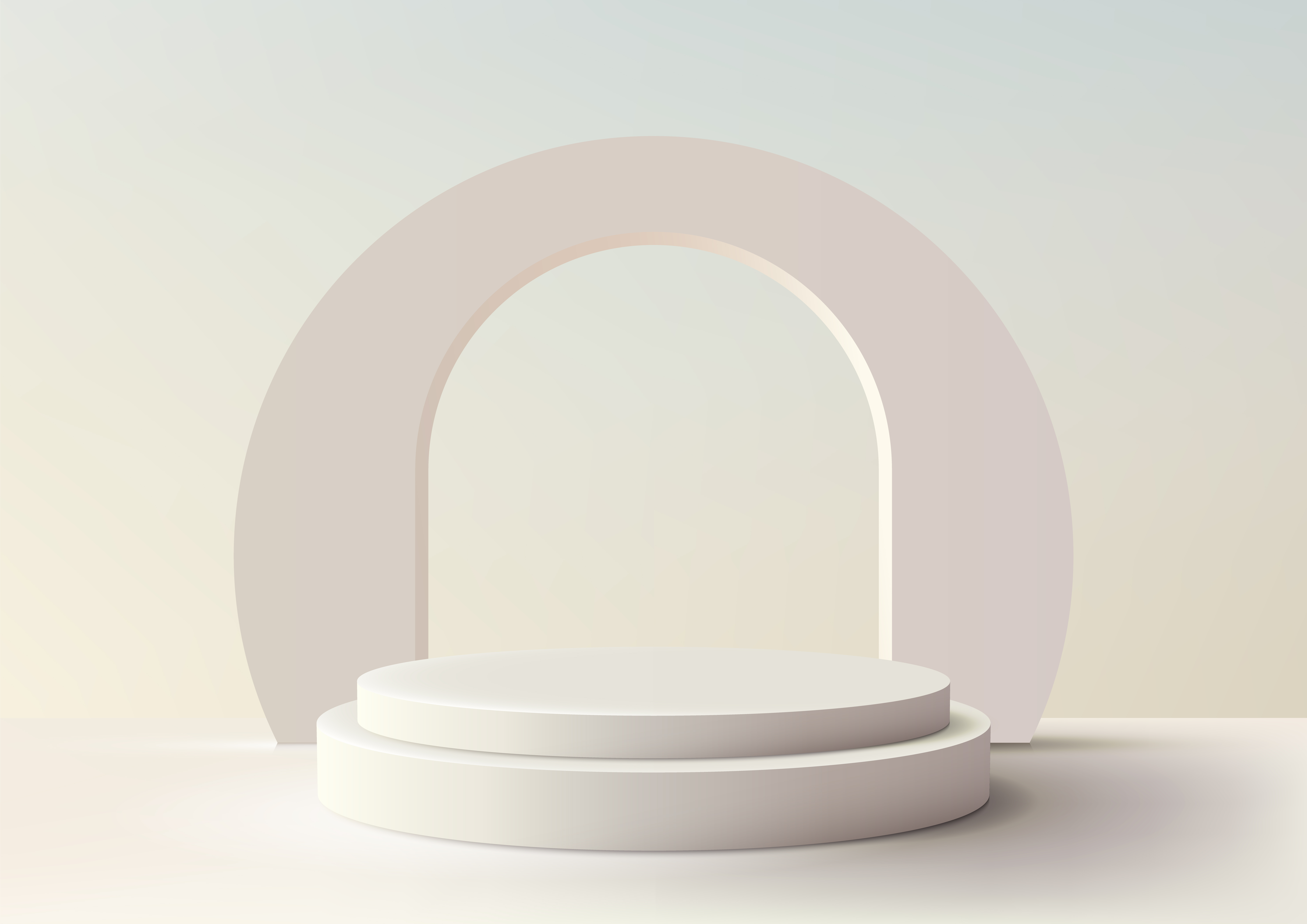 Modelo de Cenário de Pódio Ilustração Vetor EPS Editável