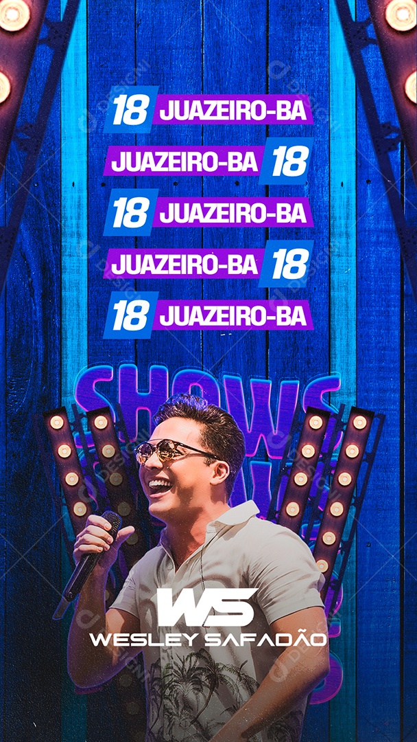 Story Flyer Próximos Shows Social Media PSD Editável