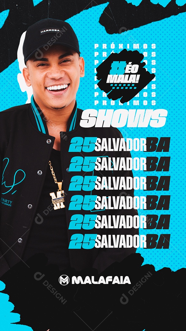 Story Flyer Agenda Shows Social Media PSD Editable