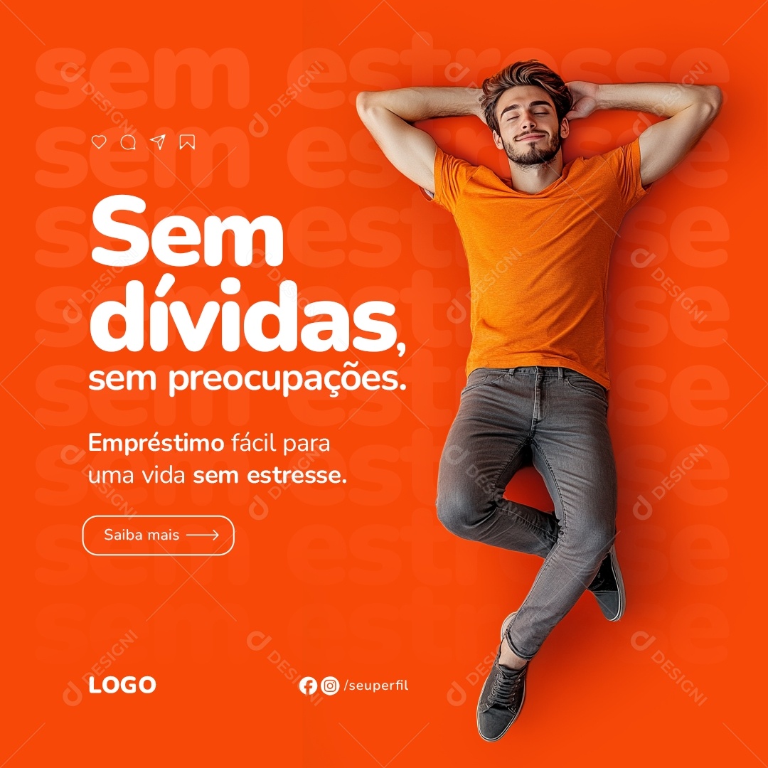 Empréstimo Social Media PSD Editável