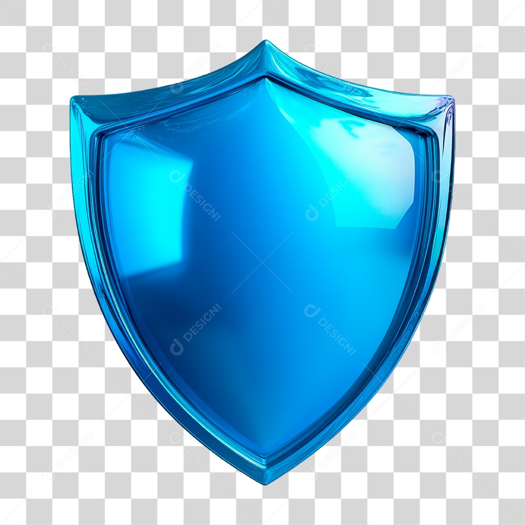 Escudo Azul PNG Transparente