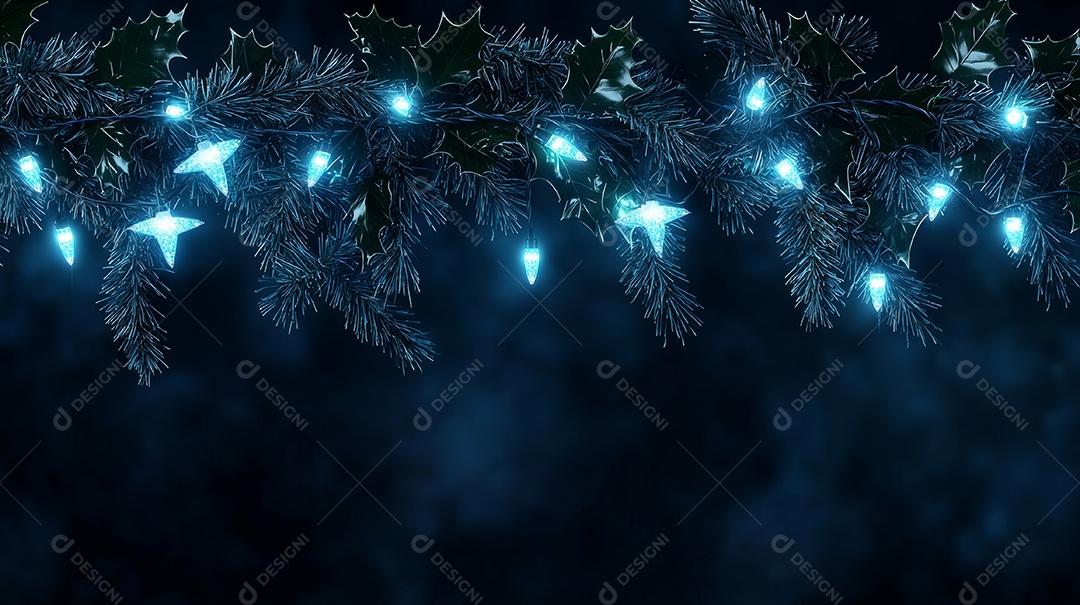 Um fundo festivo com um Natal