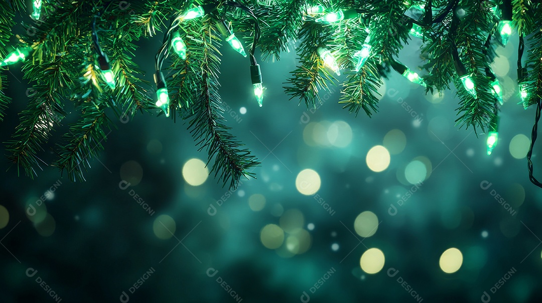 Um fundo festivo com um Natal