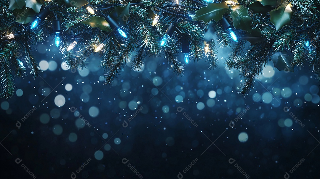 Um fundo festivo com um Natal