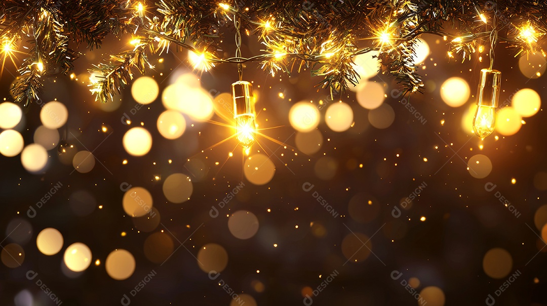 Um fundo festivo com um Natal