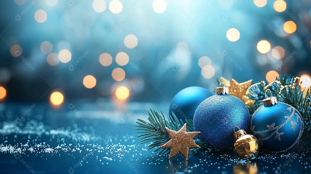 Um fundo festivo com um Natal