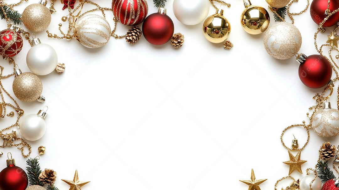 White stage decorations deer with Christmas theme