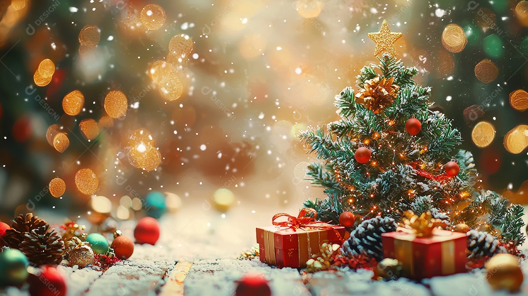 Feliz Natal e feliz ano novo background