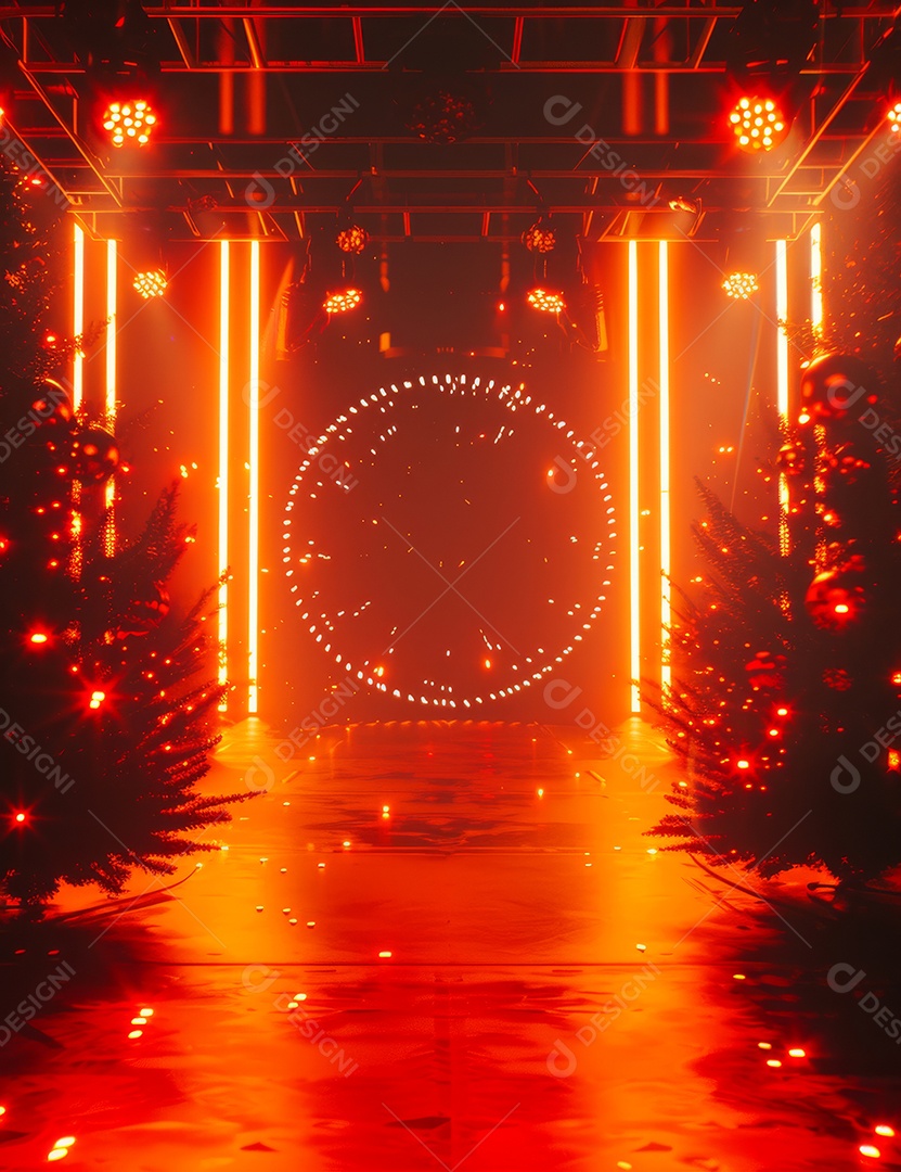 Palco feliz natal projetor de iluminação