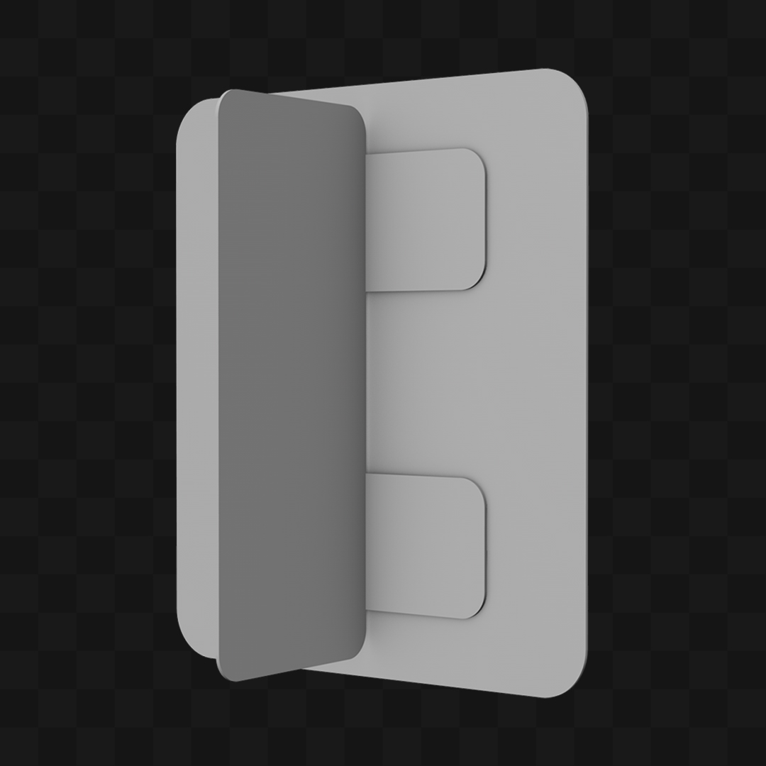 Placa Vertical - Modelo 3D
