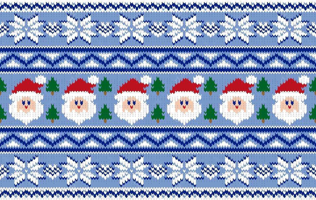 Padrão de Tapete de Natal Ilustração Vetor EPS