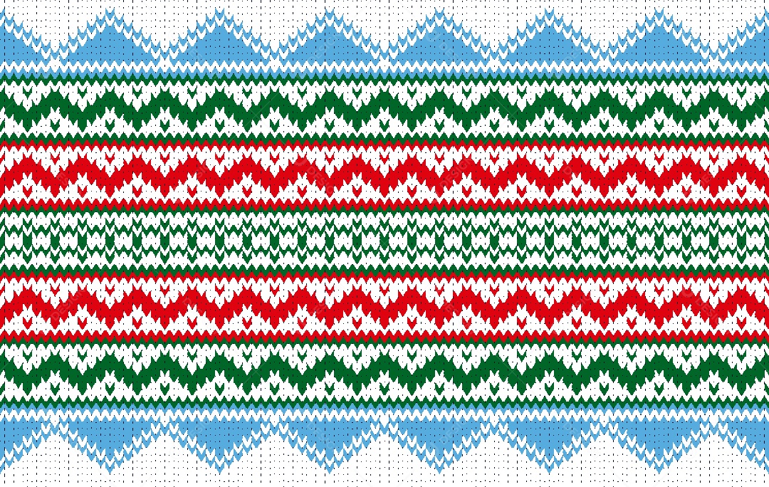 Padrão de Tapete de Natal Ilustração Vetor EPS