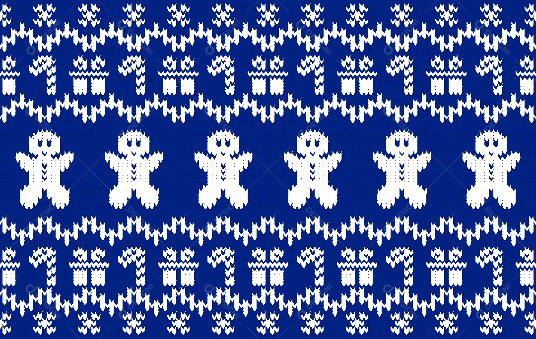 Padrão de Tapete de Natal Ilustração Vetor EPS