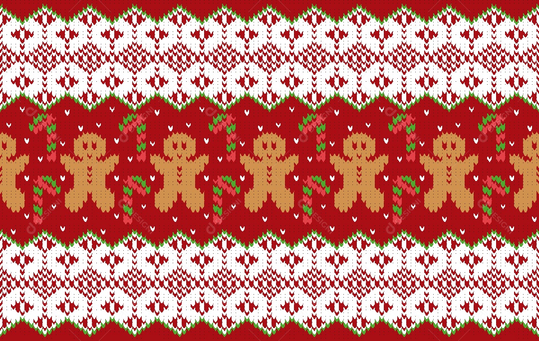 Padrão de Tapete de Natal Ilustração Vetor EPS