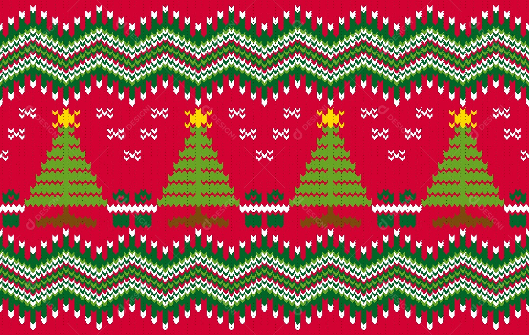 Padrão de Tapete de Natal Ilustração Vetor EPS