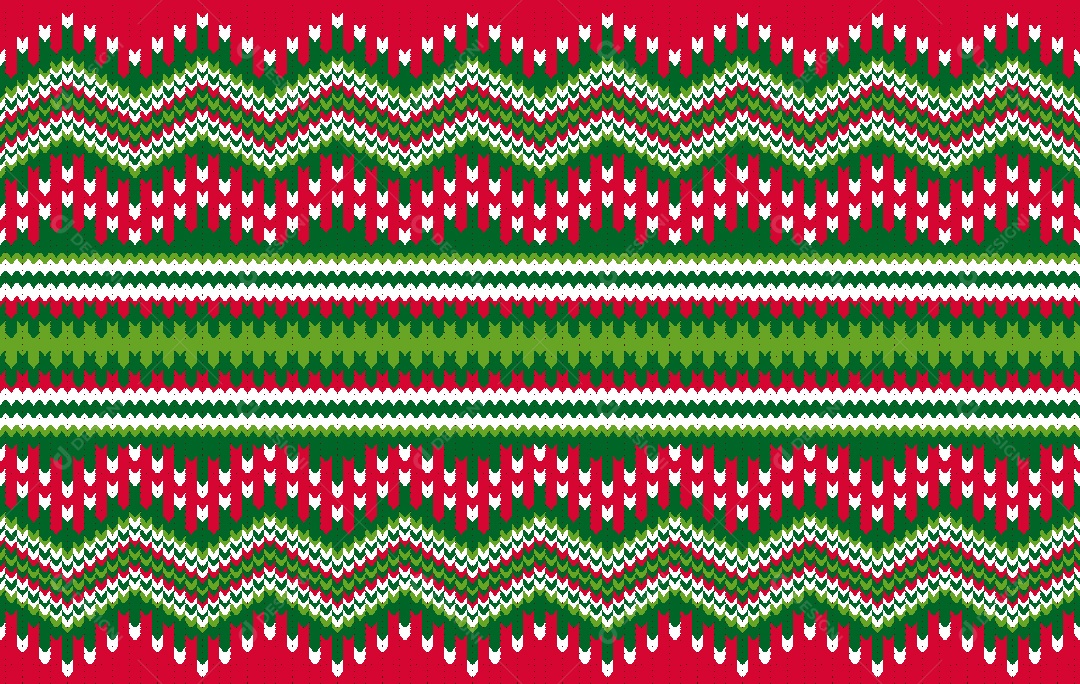 Padrão de Tapete de Natal Ilustração Vetor EPS