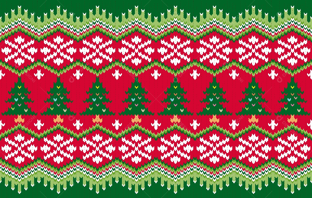 Padrão de Tapete de Natal Ilustração Vetor EPS