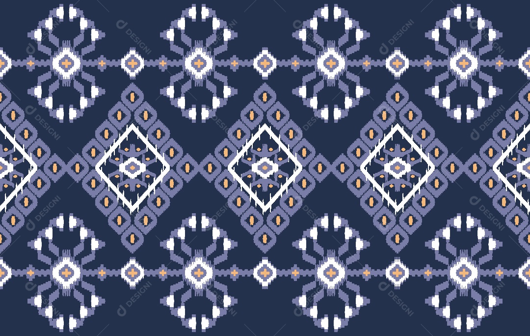 Padrão de Tapete de Flores Ilustração Vetor EPS