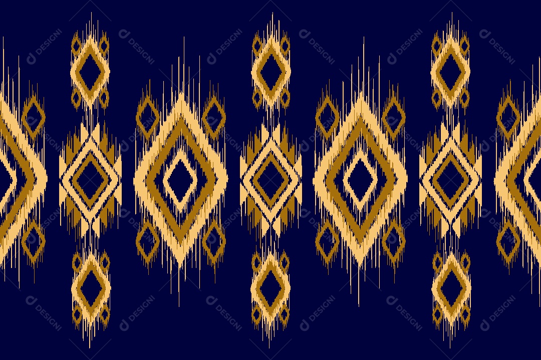 Padrão Étnico Ilustração Vetor EPS