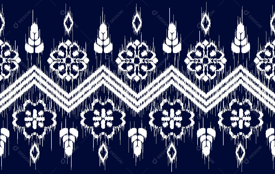 Padrão Étnico Ilustração Vetor EPS