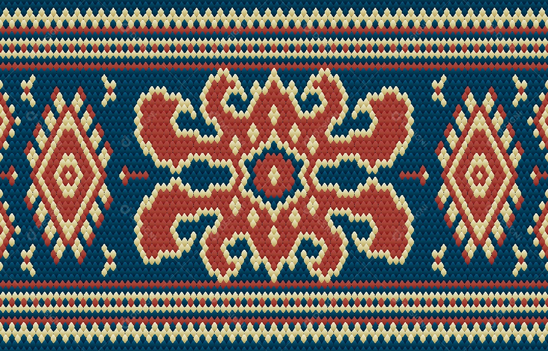 Padrão Étnico Ilustração Vetor EPS