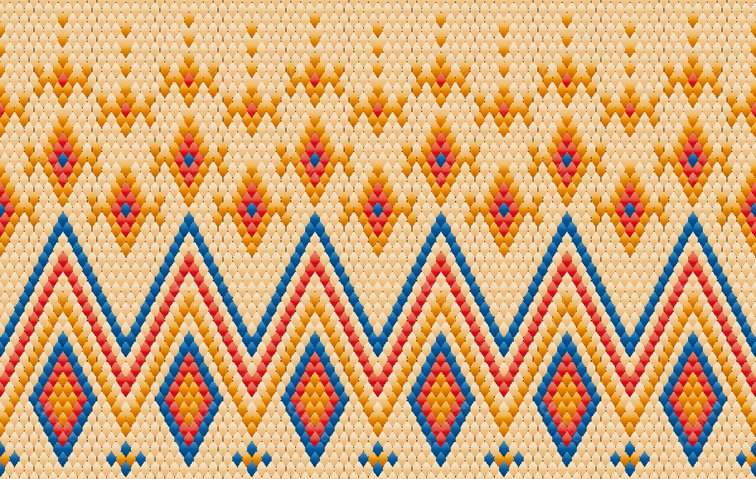 Padrão Étnico Ilustração Vetor EPS