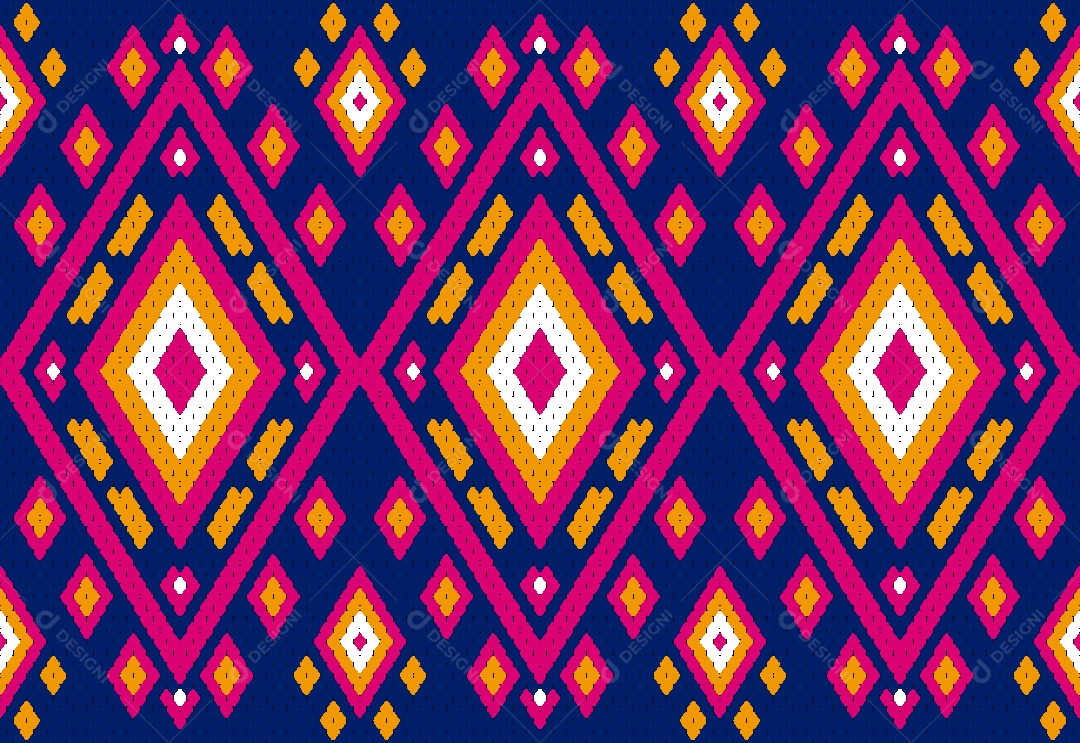 Padrão Étnico Ilustração Vetor EPS