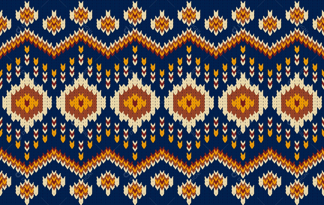 Ethnic Standard Illustration EPS Vector