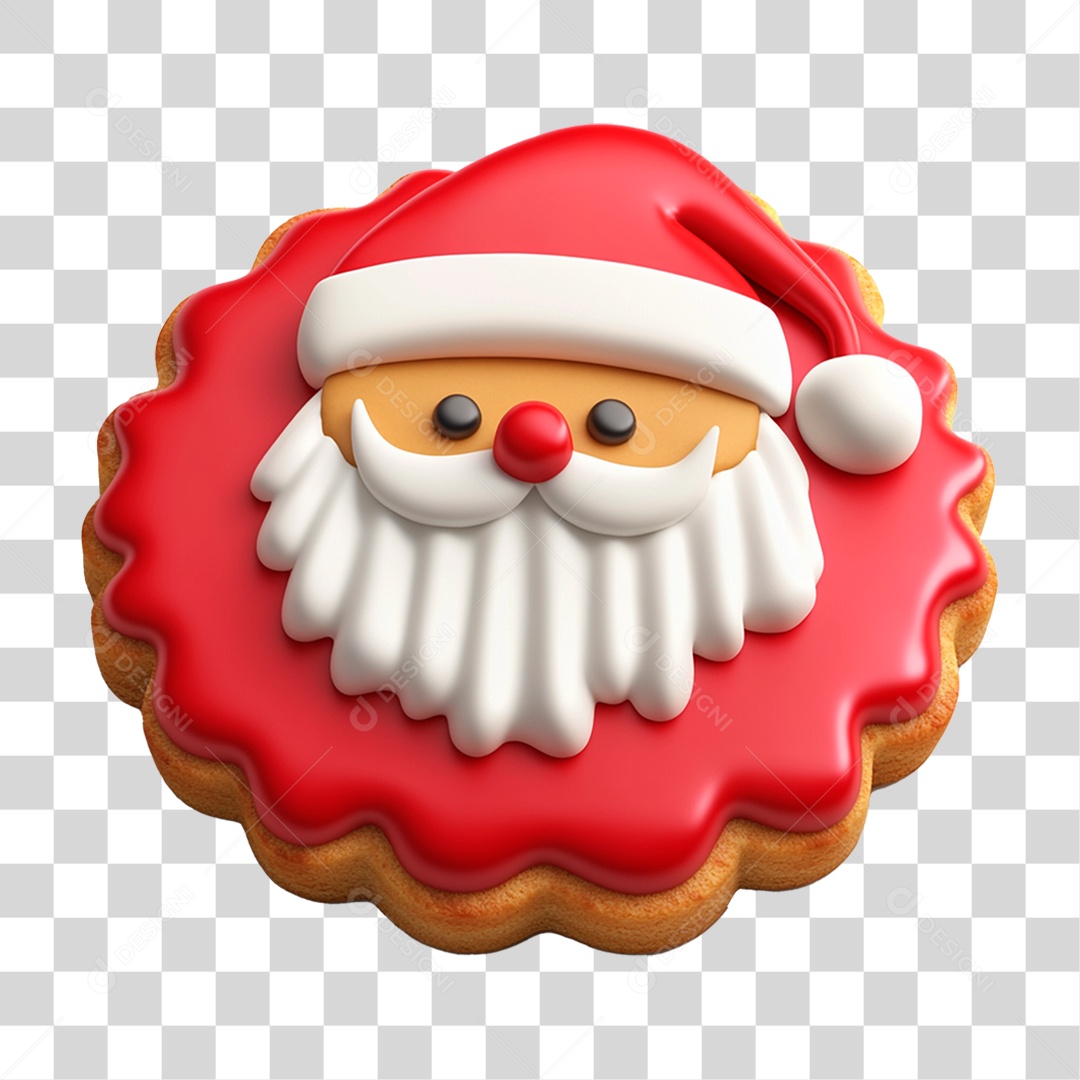 Biscoito de Doce em Formato de Árvore de Natal PNG Transparente