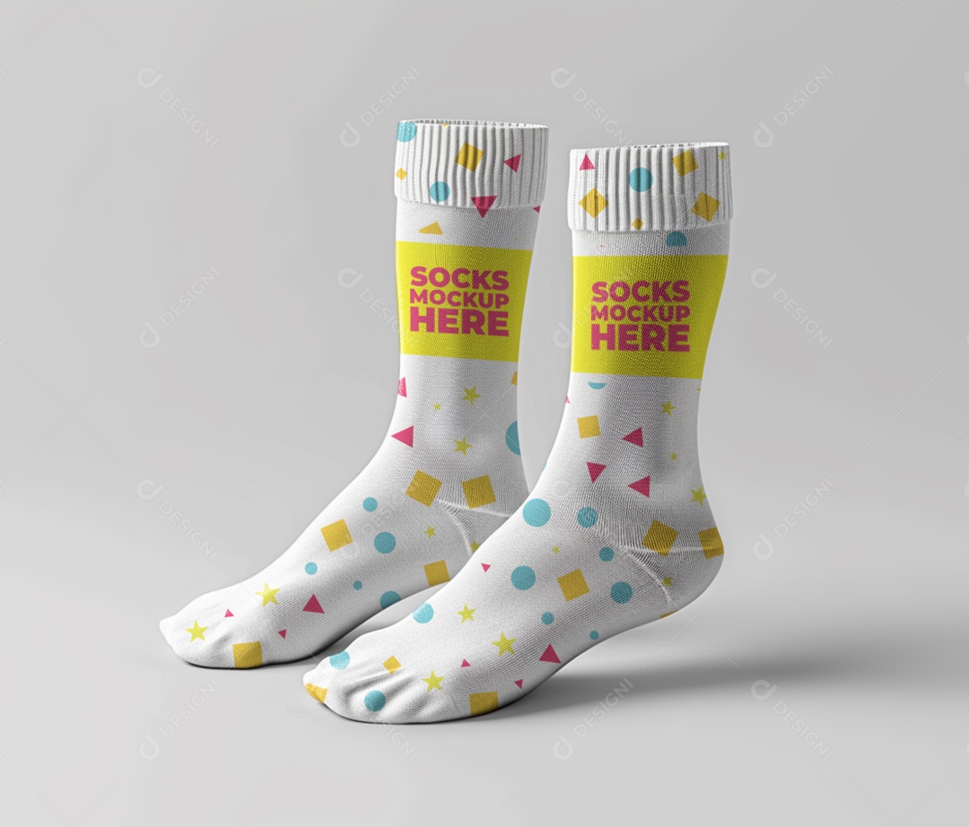 Mockup Meia Esportiva PSD Editável