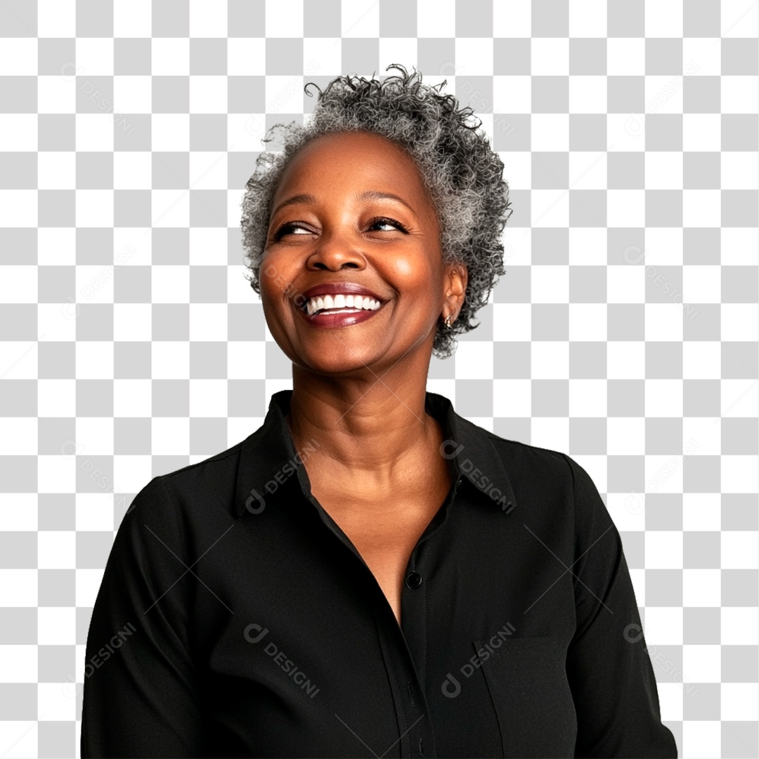 Mulher Negra PNG Transparente