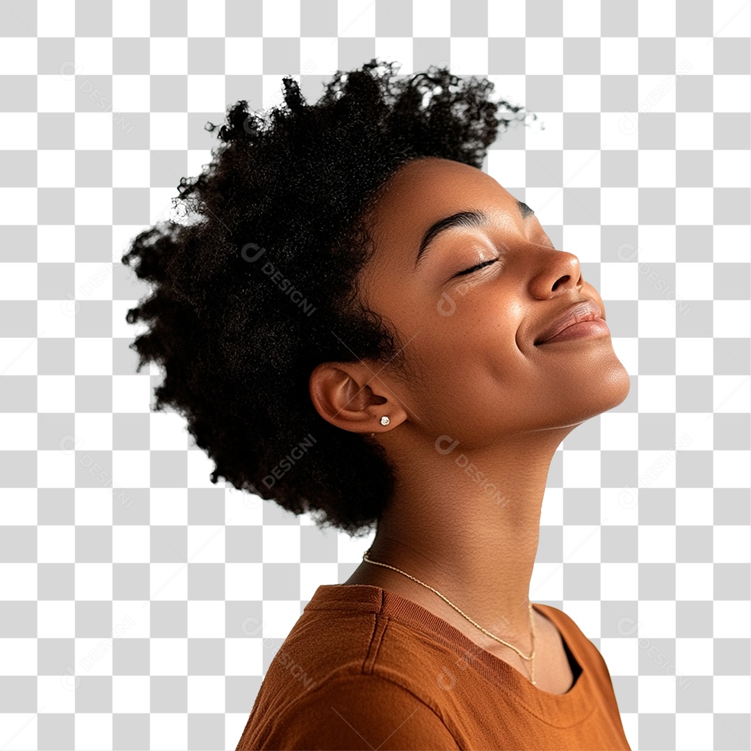 Mulher Negra PNG Transparente