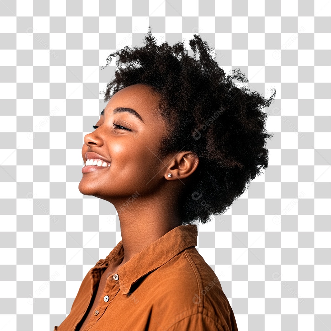 Mulher Negra PNG Transparente